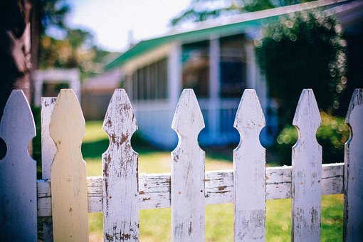 Old picket fence