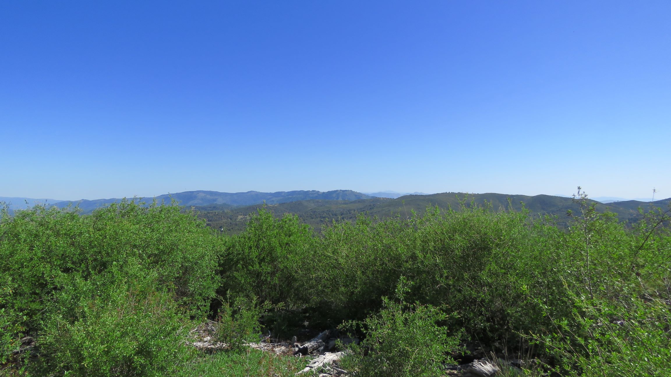 View to the Palomar Mountains from Iron Springs Road