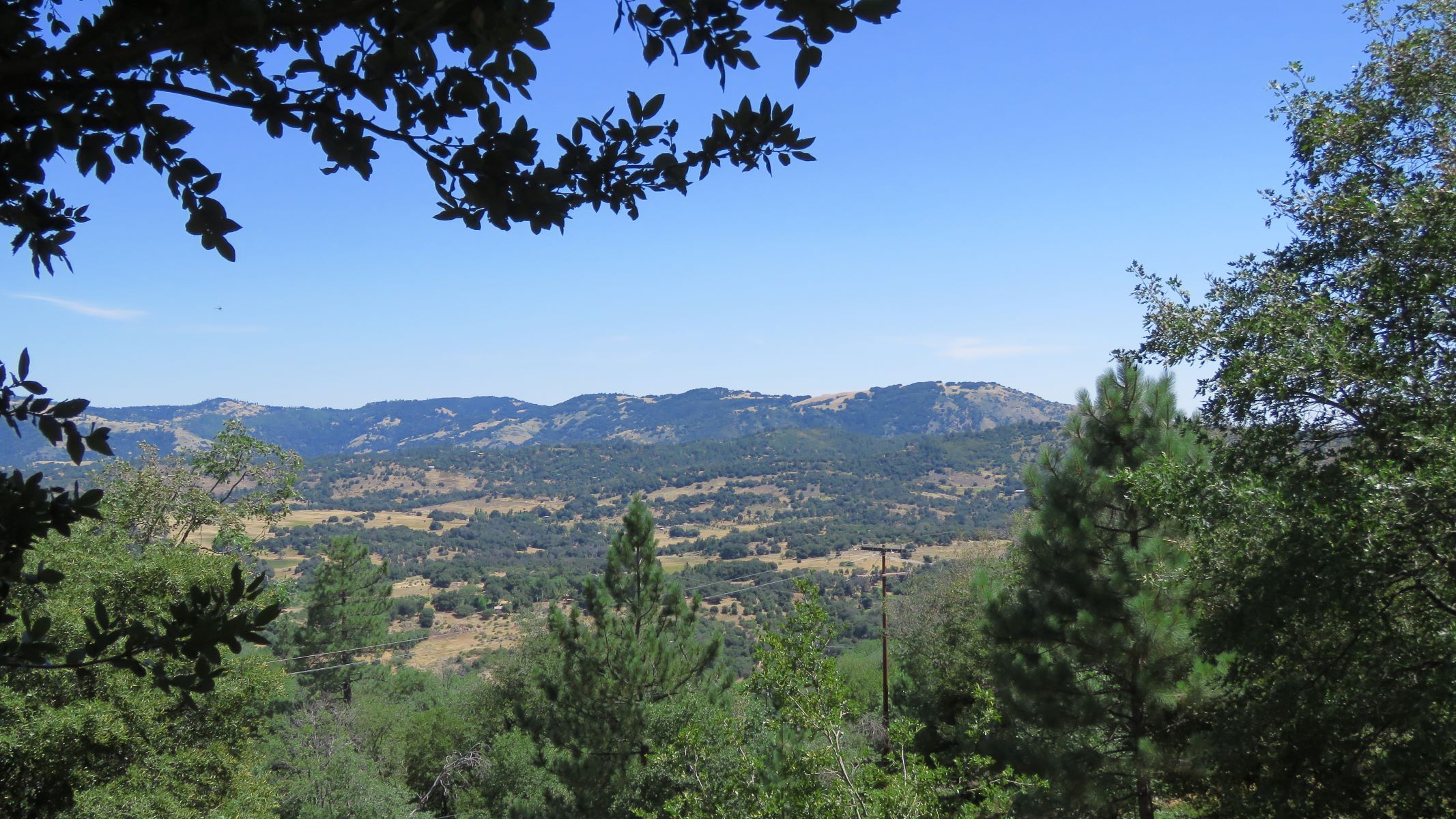 Mountain View from Oak Grove in Julian CA